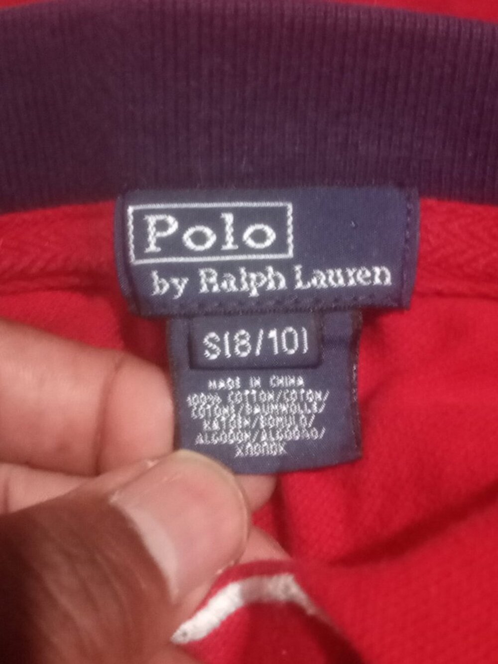 Polo Ralph Lauren Boys Red Big Crest Short Sleeve Polo Shirt Size S (8-10) - Picture 8 of 11